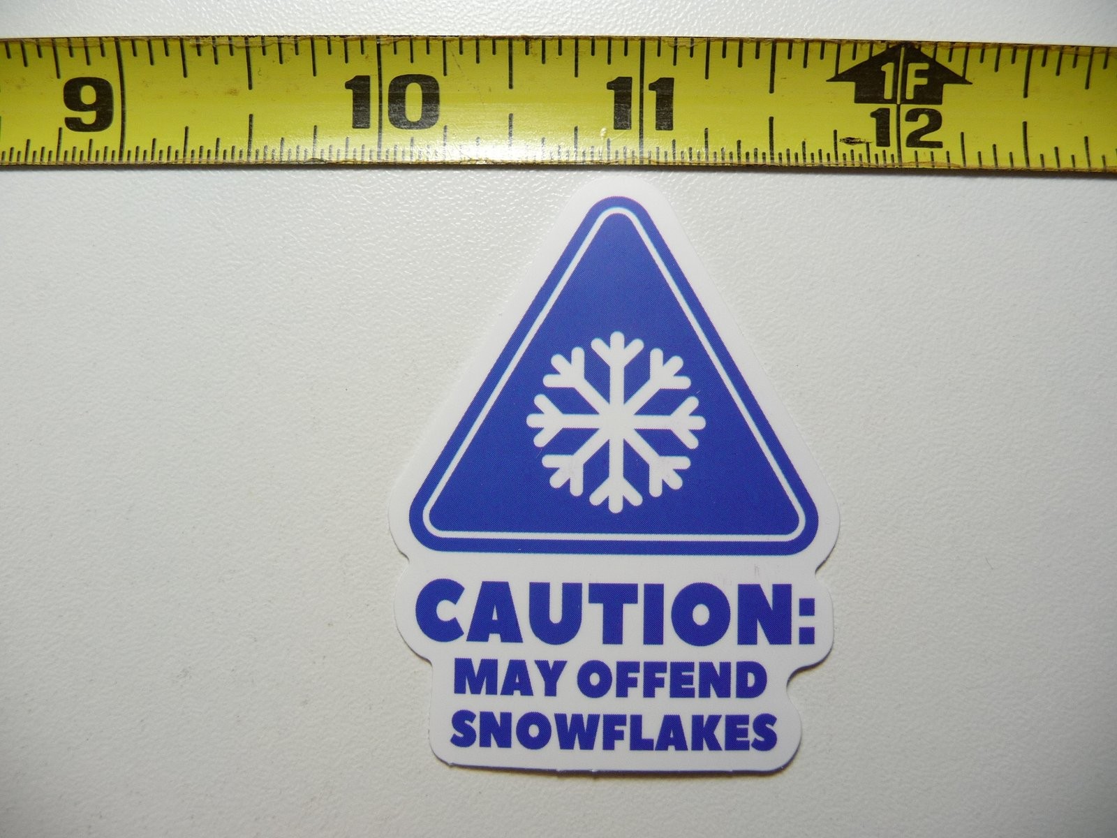 Sarcastic Caution May Offend Snowflakes Funny Attitude Sticker Decal
