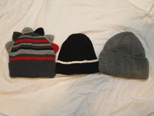 3pc Winter Beanie Hat Lot Wonder Nation / Black Grey One Size