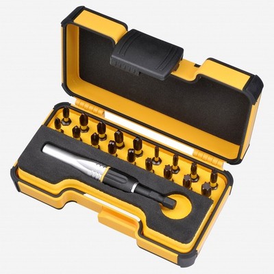 Felo XS-Strongbox IMPACT Pro Bit Set with Impact Bits and Bitholder, 19 Pieces