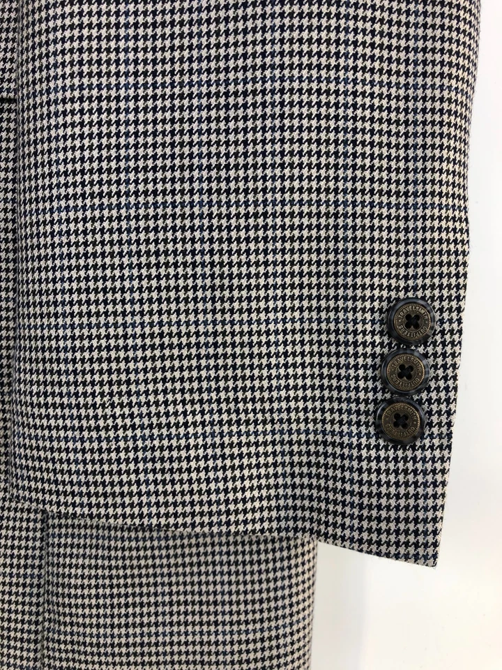 Blazer abrigo deportivo TravelSmith seda lana pata de gallo 42L Foto 2 de 4