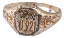 U921 Griffin U-boat WW2 German ring naval submarine U-Boot Kriegsmarine Navy WWI