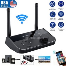 Bluetooth 5.3 Transmitter Receiver Long Range For TV Home Stereo Audio Adapter