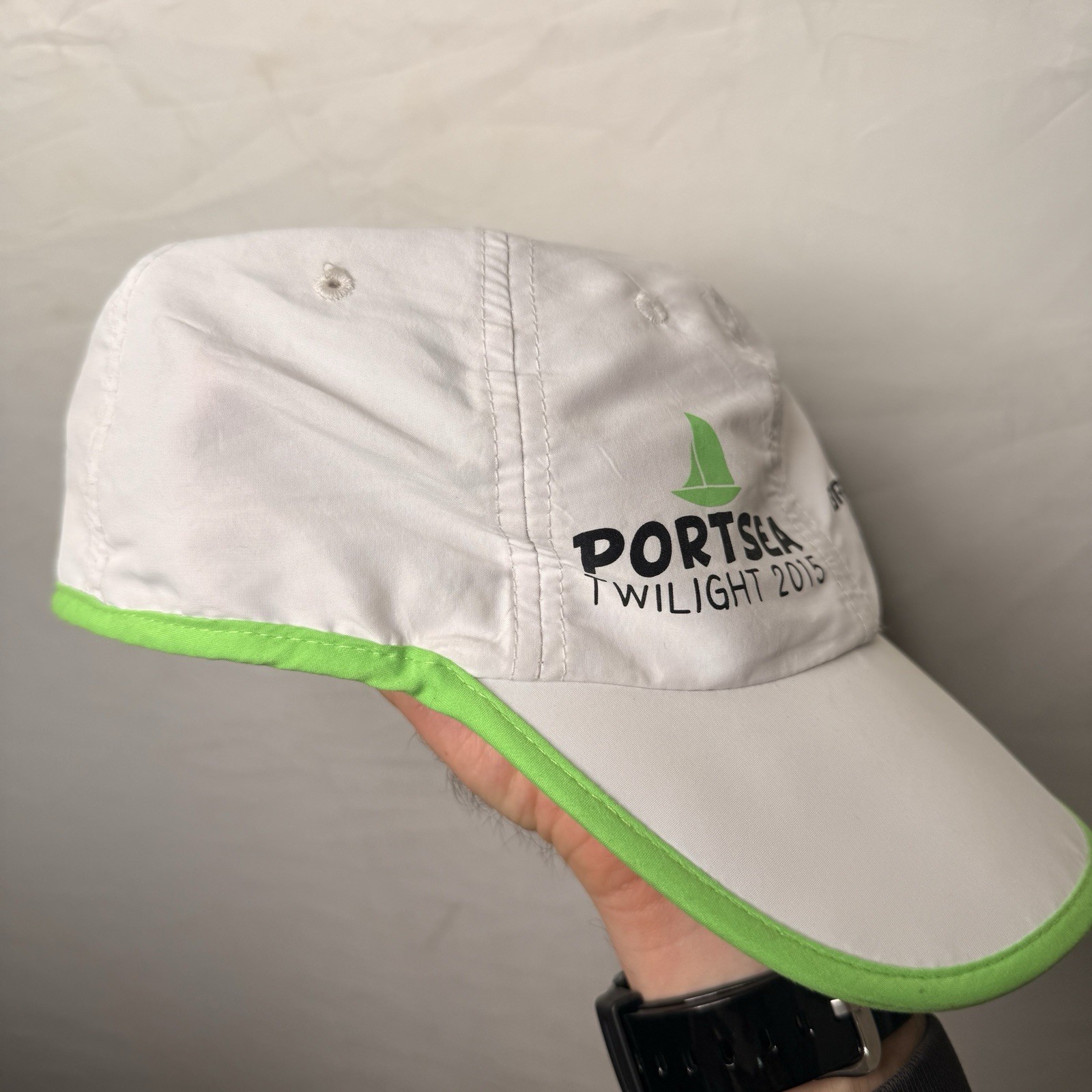 Portsea Twilight Victoria Running Cap White Green image 6