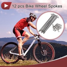 12 Set 14G Bicycle Spokes 78mm Bike Wheel Spokes 304 Stainless Steel