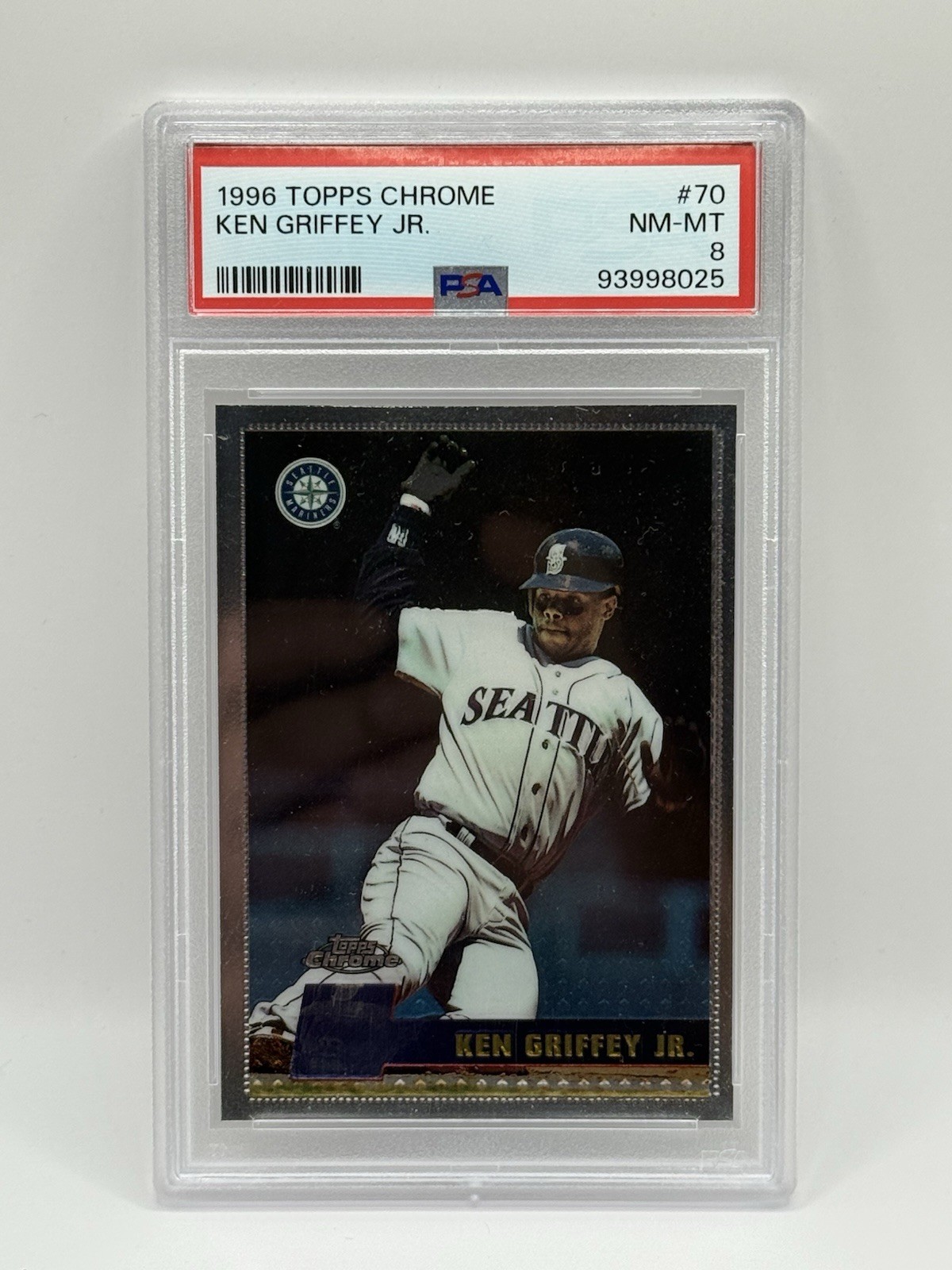 Ken Griffey Jr. 1996 Topps Chrome PSA 8 #70 Seattle Mariners
