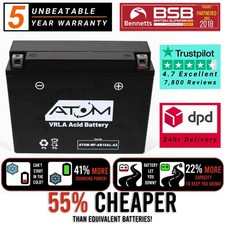 YB16AL-A2 Atom AGM Motorcycle Battery 12V for Yamaha V-MAX 1200 1993-2007