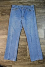 Vintage Levi's Orange Tab Straight Jeans 34x29 Late 60s Early 70s Medium Wash