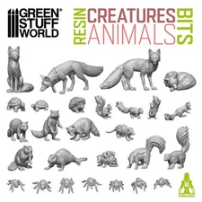 Green Stuff World: ANIMALS - Basing Bits - 3D Printed Resin