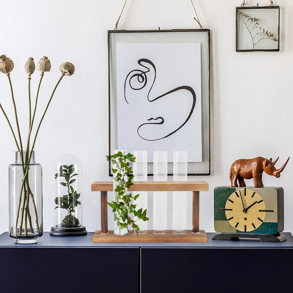 Reagenzglas Vase Reagenzgläschen Wasserpflanzvase Wasserpflanzbehälter - Bild 4 von 4