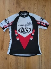 Louis Garneau Half Zip Cycling Jersey Athletic Breathable Stretch S Wheel Sport