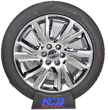 22 Gmc Sierra Yukon Denali Oem Silver And Chrome Rims Wheels Tires 23377419 Az 22 Gmc Sierra Yukon Denali Oem Silver And Chrome Rims Wheels Tires 23377419 Az