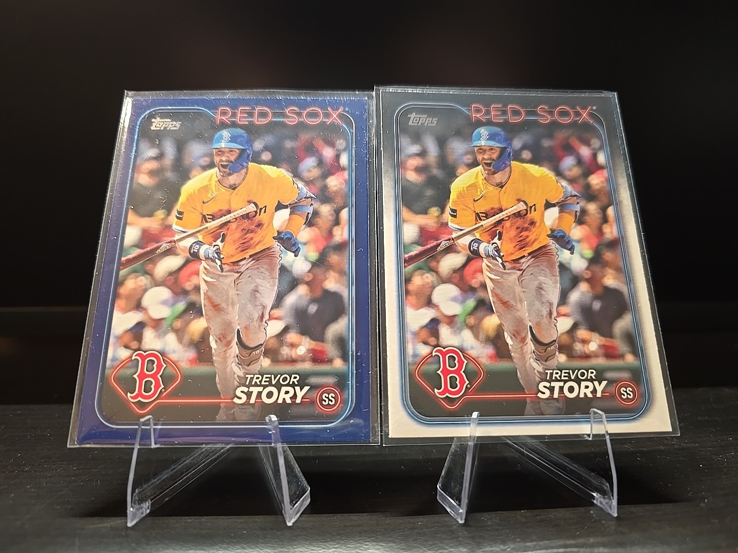 LOT OF (2)2024 Topps Series 2 Trevor Story Royal Blue Border #601 Boston Red Sox