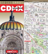 StreetSmart Mexico City Map by VanDam &ndash; Laminated Center Street of... 