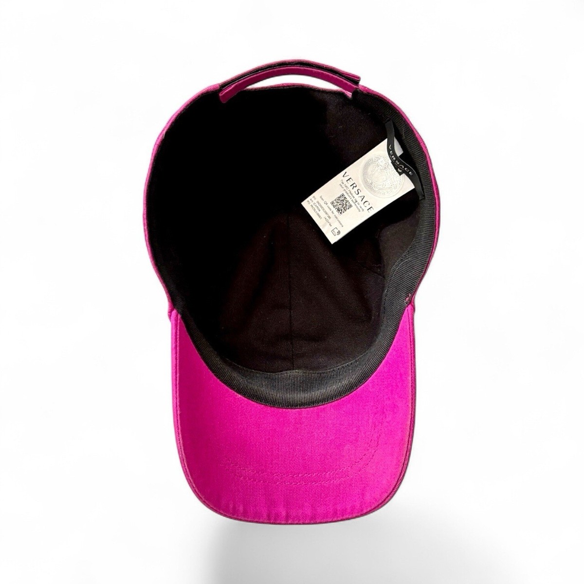 Versace Pink Logo Embroidered Baseball Cap Size 59 (US 7-3/8 