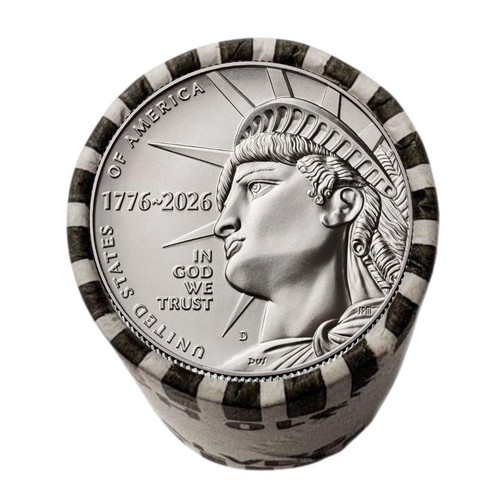 2026 Enduring Liberty Half Dollar Uncirculated Roll - 1776 America 250 SemiQ - D