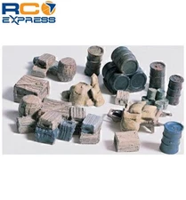Woodland Scenics HO Crates/Barrels/Sacks WOOD203