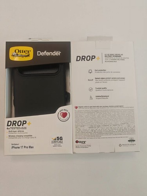 #ad OtterBox iPhone 17 Pro Max 6.9quot; Defender Series Case BLACK includes holster clip $33.99