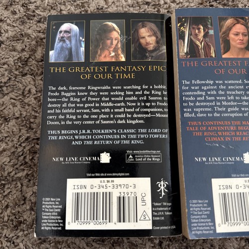 Lord of the Rings Trilogy by J.R.R. Tolkien - Set of 3 / Ballantine 2001 - Picture 6 of 8
