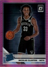2019-20 Donruss Optic Hyper Pink #171 Nicolas Claxton RC Rookie Card. rookie card picture