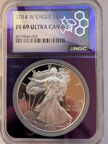 U.S. Mint American Eagle 2014 1 oz Silver Proof PF 69 Ultra Cameo NGC