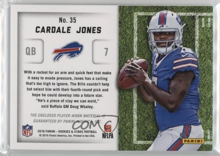 2016 Panini Rookies & Stars Cross Training Prime /10 Cardale Jones #35 RC - Image 2 of 2