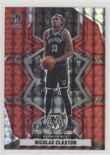 2021-22 Panini Mosaic Red Mosaic Prizm Nic Claxton Nicolas Claxton #166 1u6
