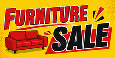 3ft x 8ft Furniture Sale 13 OZ Vinyl Banner- New-Free Shipping