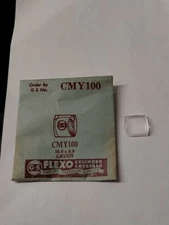 Germanow-Simon Mach (GS) CMY100 Watch Crystal 10.6x9.9 NOS Part Flexo Gruen