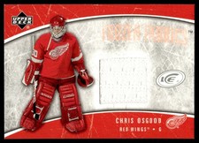 2005-06 Upper Deck Ice Frozen Fabrics Jersey Chris Osgood #FF-CO