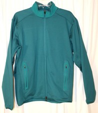 NEW Donald Ross MEDIUM Colton Full-Zip Jacket Green Stretch Jersey Pockets