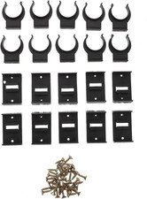 10 Sets Toe Kick Clips for Cabinet Leg 1.85" Screw- on Plinth Bracket Adjustable