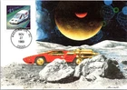 Dr Jim Stamps Maximum Card 45C Airmail Future Male Transportation First Day