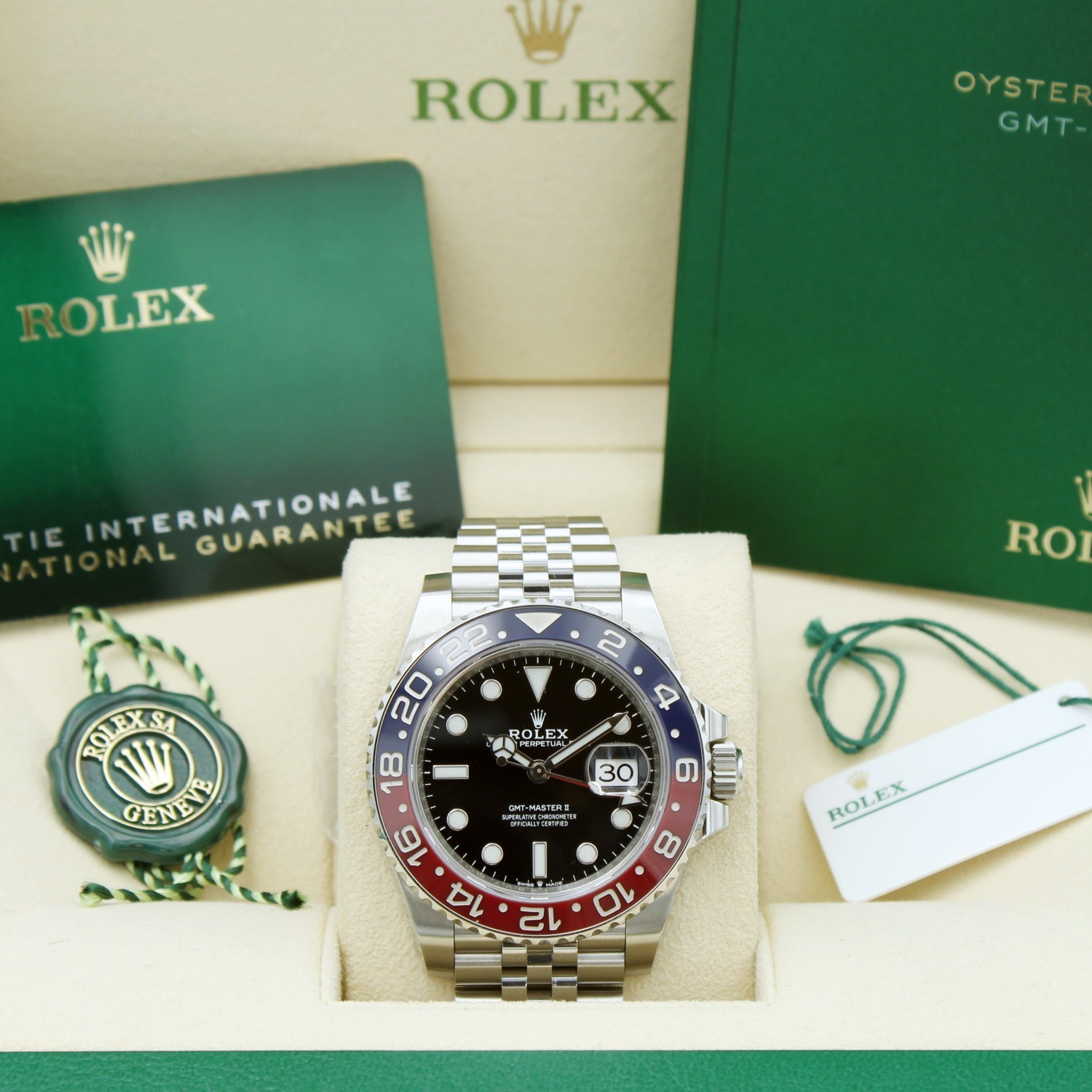 Rolex GMT Master II Pepsi 126710BLRO 40mm Black Dial Jubilee 2021 Box & Papers