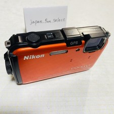 Nikon COOLPIX AW100 Orange Digital Camera 16.0 MP 5x Zoom CMOS 3.0 inch TFT LCD
