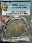 1887 S Morgan $1 Silver Dollar PCGS Genuine Xf Details Scratch