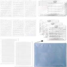 12 Pack Envelope Addressing Stencil Lettering 12 inches x 8 inches, white