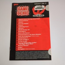sega genesis game genie Code Update Vol 1 No 3