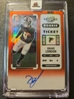 2022 Panini Contenders Optic Rookie Ticket Drake London On Card Auto RC #100/149