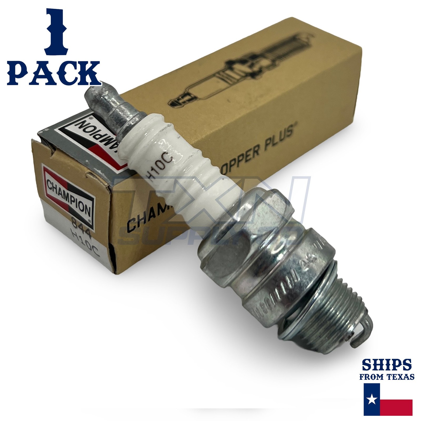 Champion Copper Plus Small Engine 844 Spark Plug Carton of 1 - H10C