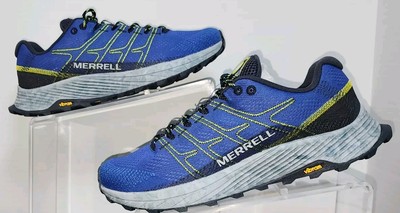 Size 8-Men Merrell Moab Flight Trail Cobalt Vibram Sneaker J06674