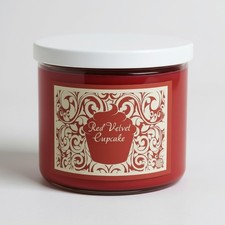 Red Velvet Cupcake Candle ~ All Natural Premium Soy Wax Candle ~ Large 3 Wick...