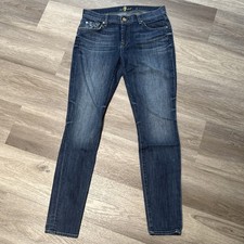 Women's 7 for all mankind "The Skinny" Blue Jeans  Size 29