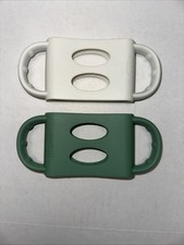Dr. Brown Milestone Wide Neck Silicone Bottle Handles Set of 2 Green White