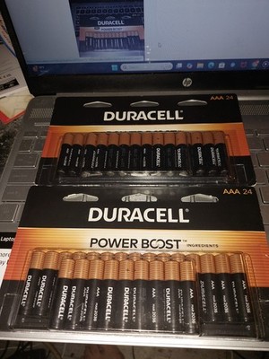 (TWO PACKS) Duracell Coppertop Alkaline power boost AAA Battery (24-Pack) EACH,