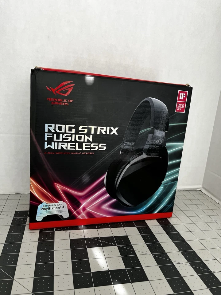 华硕 ROG Strix Go 2.4 无线游戏耳机 带 2.4GHz USB 加密狗/chrgincable — 第 3/4 张图片