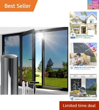 Elegant One Way Window Privacy Film for Daylight Protection - 17.5x78.7 Inch