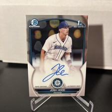 2023 Bowman Chrome Josh Hood Prospect Chrome Auto #CPA-JHO Mariners