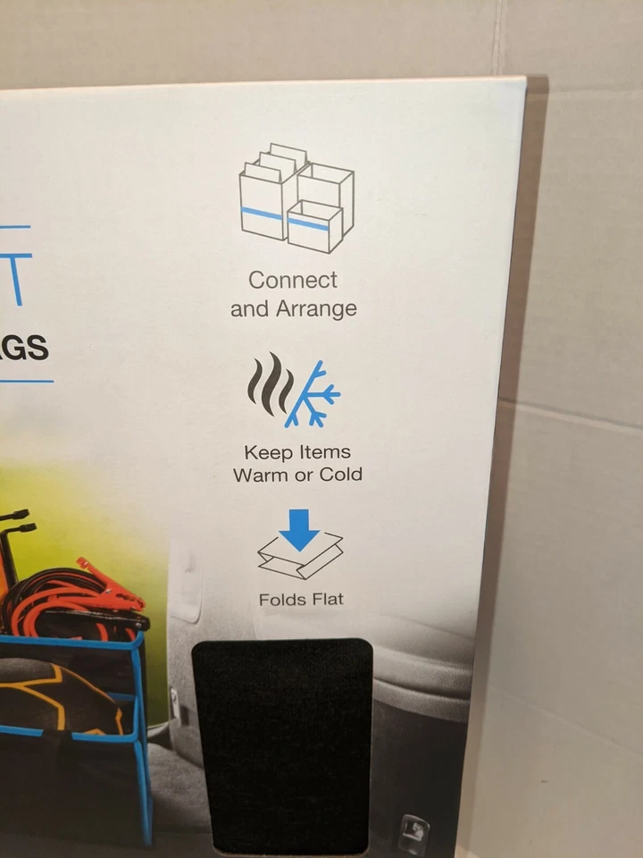 Modular Organizer 6 Pc Set - 3 Collapsible Organizers And 3 Insulated Bags - Image 2 of 4