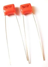 2 x .047uf 100v ORANGE DROP Guitar Tone Capacitors Small Size 716P Polypropylene