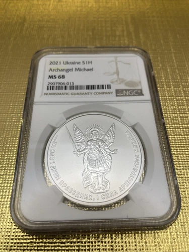 2021 Ukraine Archangel Michael NGC MS68